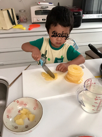 親子でおやつ作り♪ 牛乳寒天 2017/07/26 19:37:45