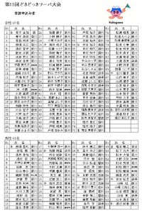 第13回どきどっきフーバ大会参加申込締切 2025/03/09 08:35:40