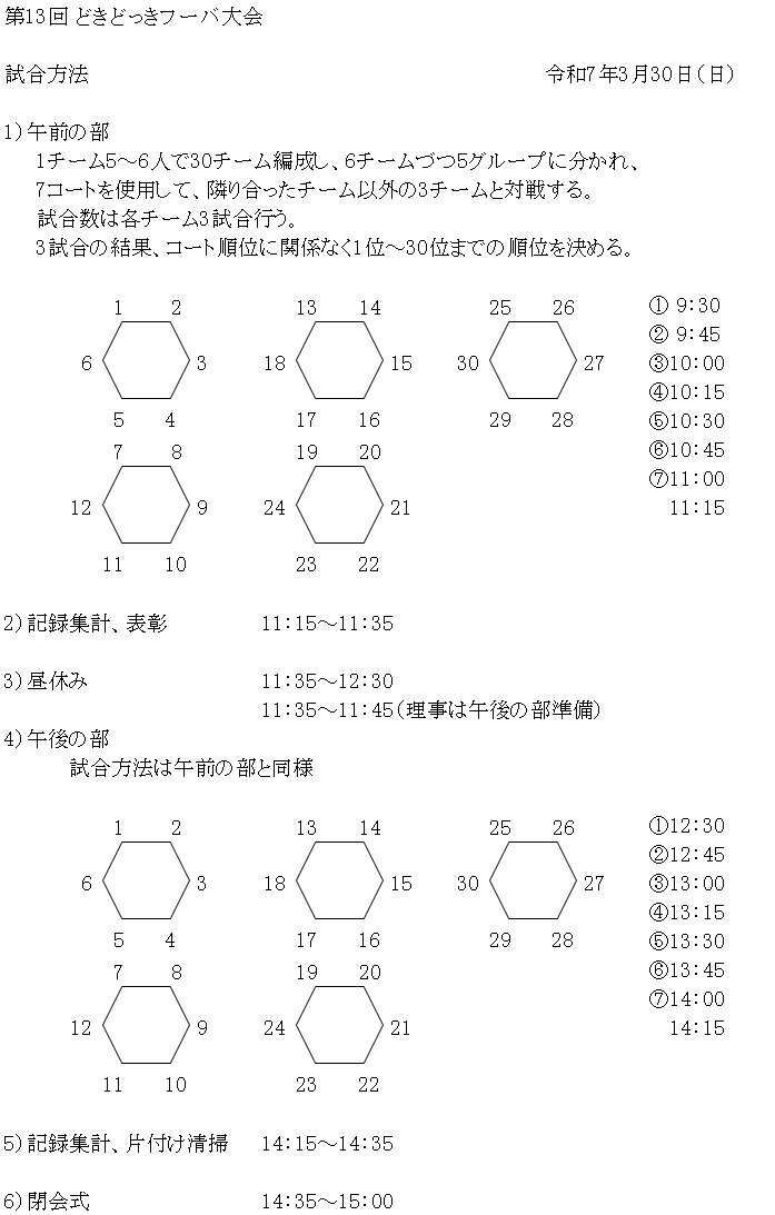 第13回どきどっきフーバ大会について