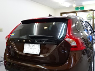 浜松　ボルボV60　クロスカントリー　断熱カーフィルム施工