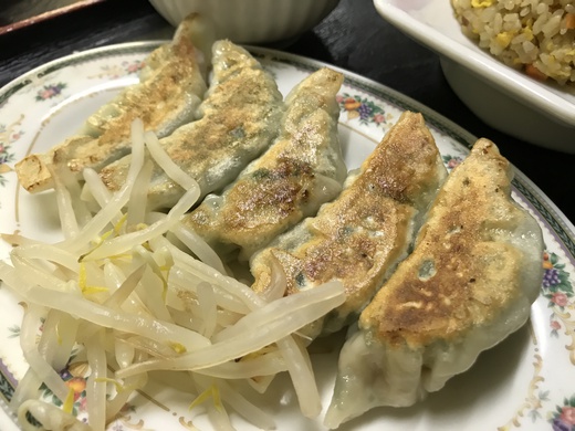 しそ餃子が美味しいです