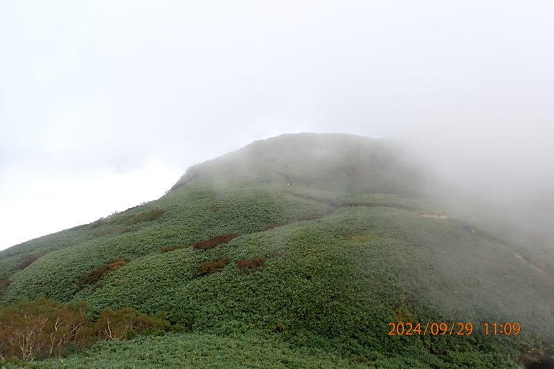 霧の雨飾山