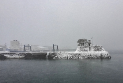 五島はまた雪！！