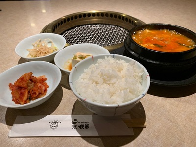 京城園の豆腐チゲ