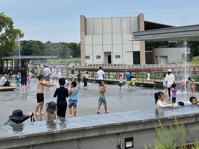 炎天下のガーデンパーク
