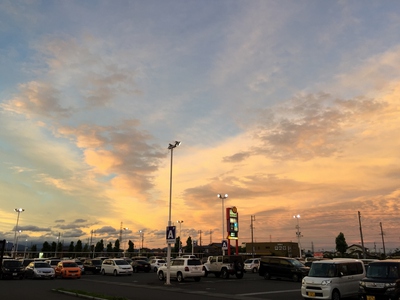 浜北の夕陽