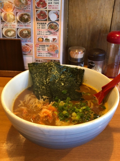 久しぶりカレー蕎麦