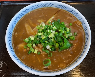 カレー蕎麦！！