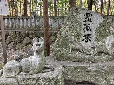 豊川稲荷と霊狐塚