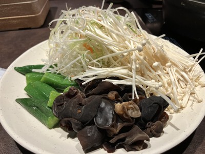 しゃぶ葉で野菜補給