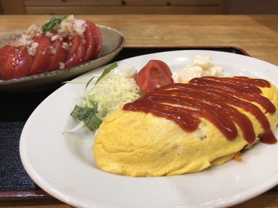 オムライス＆トマトスライス