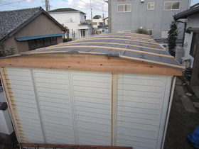 倉庫屋根下地