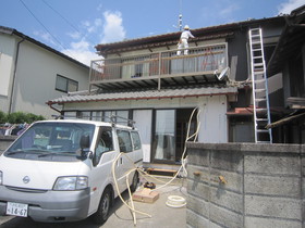 ベランダ撤去