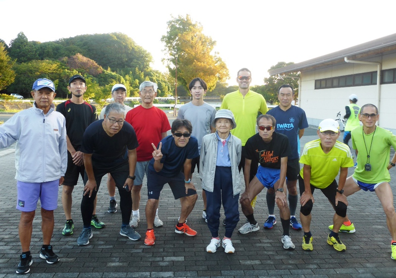 本日の練習会＆米澤名誉会員　祝95歳お誕生日＆リレー対決