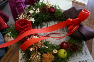 クリスマスリース教室
