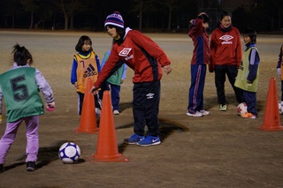 ジュニアなでしこサッカー教室2014冬　第二回