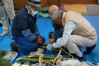 みどり～な職員から学ぶ門松づくり講座
