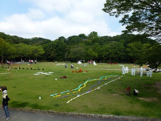 龍生派いけばな野外展inふじのくに～はままつ　浜松城公園