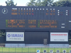 第97回全国高校野球静岡大会4回戦結果