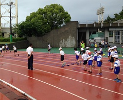 雨の陸上教室☂☂