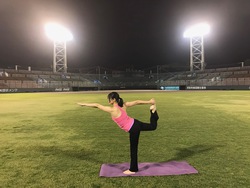 明日は浜松球場ナイトヨガ