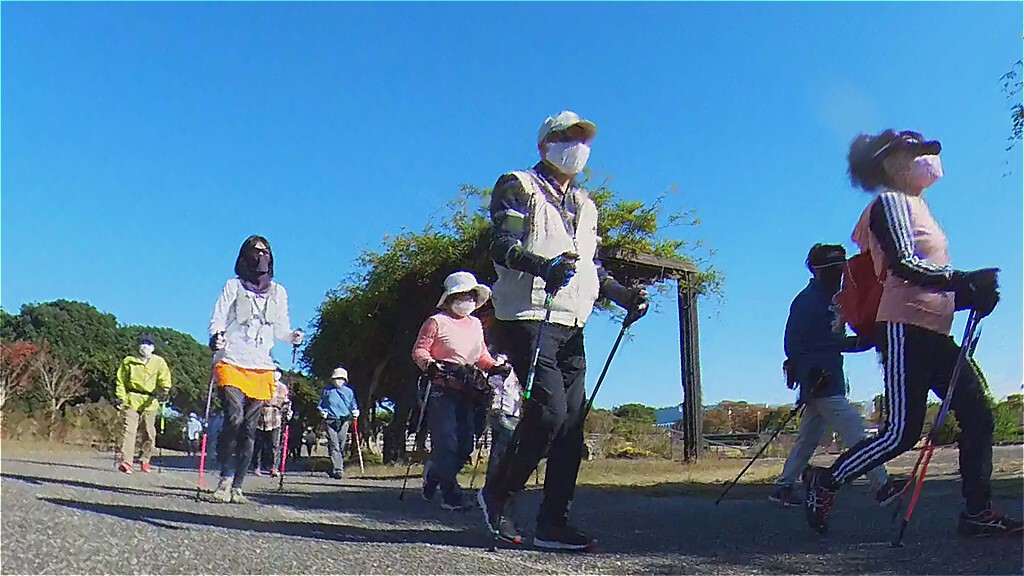 ノルディックウォーク体験教室 浜名湖ガーデンパーク