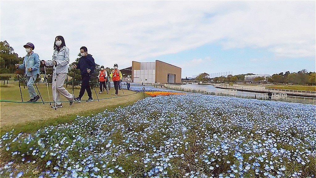 ノルディックウォーク体験教室 浜名湖ガーデンパーク