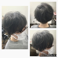 全体的にハイライトをいれたヘアスタイル 2022/01/13 14:02:48