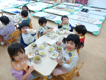 給食美味しかったね！（保育部）