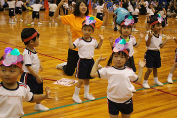 運動会（年少はな組）の様子