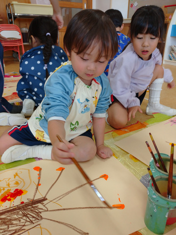 最近のはな組（年少はな組）