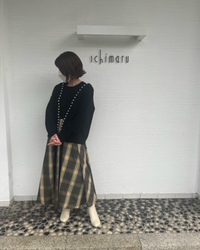 ☆1枚で叶う！チェックスカートワンピース　☆
