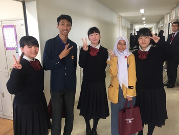 バンドン学生招待事業2019　（３）　浜松開誠館中学校・高校　訪問