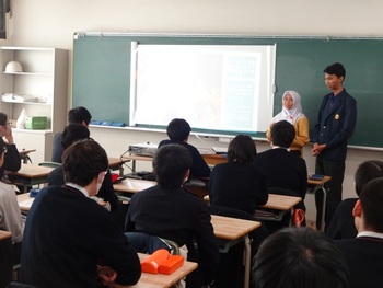 バンドン学生招待事業2019　（３）　浜松開誠館中学校・高校　訪問