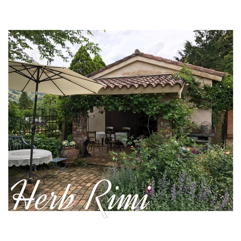 隠れ家的オープンカフェにて