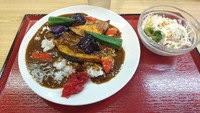 まいどおおきに食堂で、夏野菜カレー