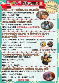 ありがとう酉年WEEK！！開催中！～鳥まみれの一週間～ 2017/12/25 11:30:00