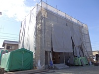 外壁工事中です。