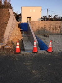 造成工事が始まりました。