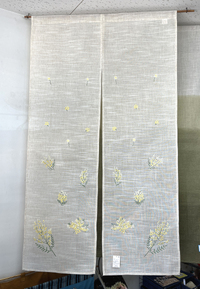 花刺繍のれん