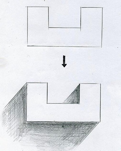 平面図の描き方 手描きパースの描き方 L 見るだけで上達する手描きパースの描き方ブログ パース講座 手書きパース