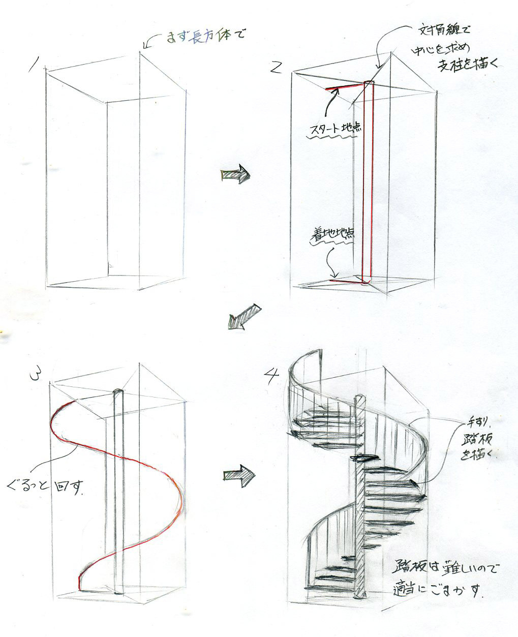 建築パース 見るだけで上達する手描きパースの描き方ブログ パース講座 手書きパース