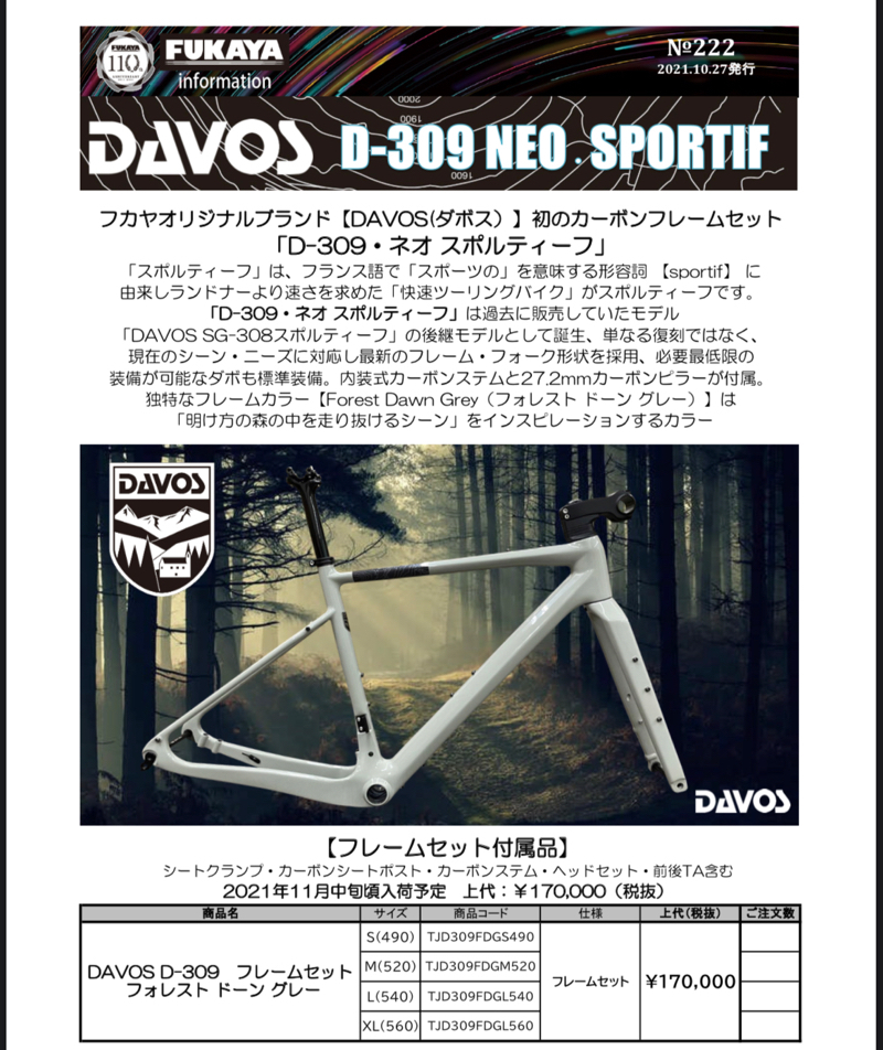 D-309が、すごい！カーボンのスポルティーフ│kenichi cycle 店長