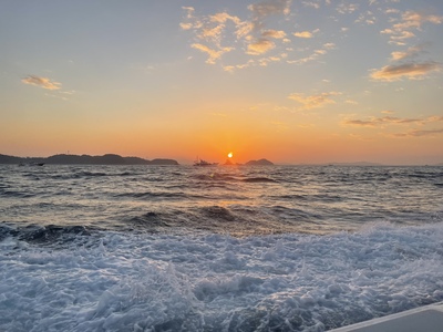 三河湾に出船！