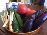 新鮮な野菜頂きました☆ 2014/07/11 17:46:41