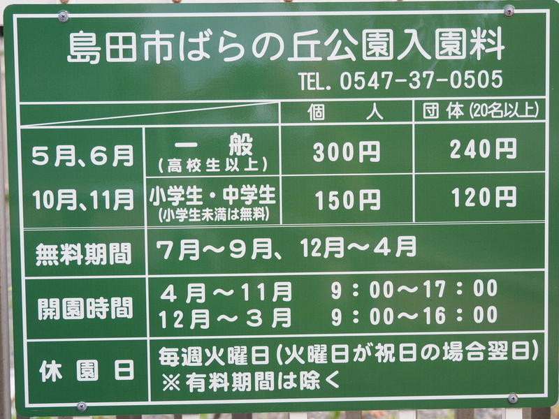 島田市のバラ園「ばらの丘公園」は7月から9月まで入園無料で週末はビアガーデンも！