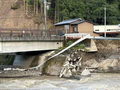 磐田市と森町の豪雨被害現場を視察