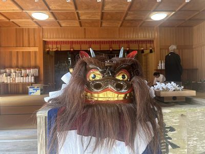 雨桜神社の神様の還御祭に参列