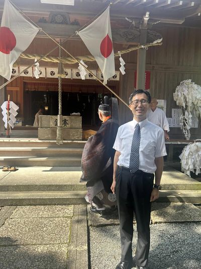 雨桜神社の神様の還御祭に参列