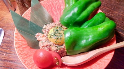 たけのこ肉味噌ピーマン